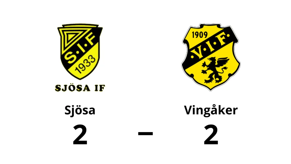 Sjösa IF spelade lika mot Vingåkers IF