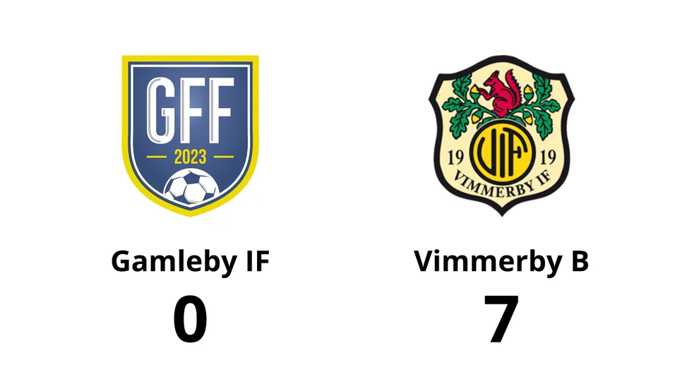 Gamleby IF förlorade mot Vimmerby IF B