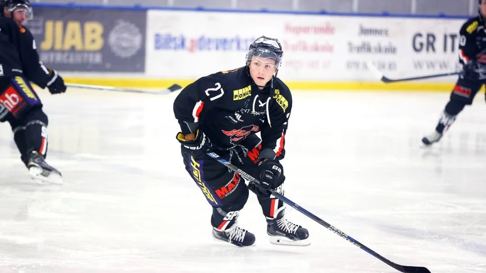 Simon Olsson i Asplöventröjan.