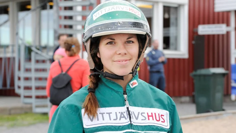 Vinnare. Sandra Eriksson tog hem SM-loppet på Färjestadstravet.