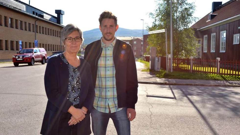 Framtidstro. Jeanette Wäppling och Henrik Ölvebo tror på framtiden i Gällivare.