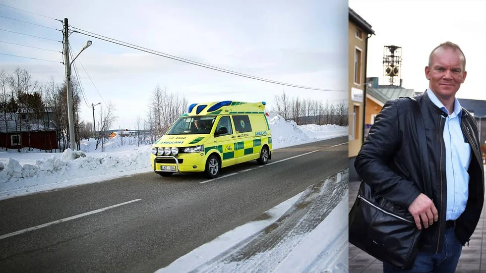 UTSATT LÄGE. Torsdagens trafikkaos på E10 visar att sjukvården i Kiruna är sårbar. Det menar Lars-Åke Mukka, ambulanssjukvårdare i Kiruna och C-politiker i landstinget.