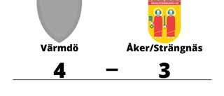 Förlust för Åker/Strängnäs borta mot Värmdö