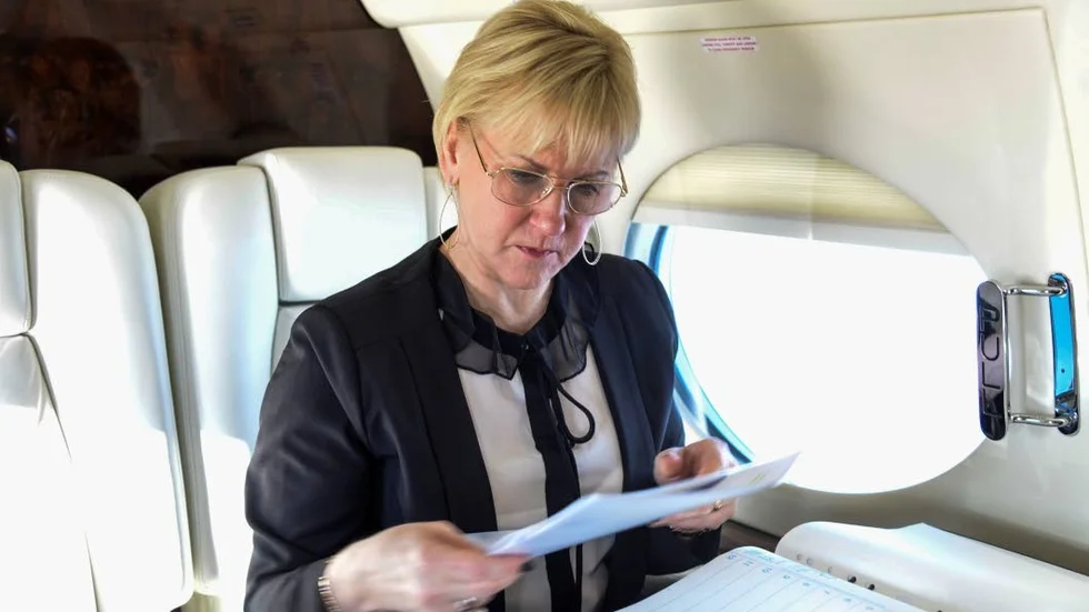 Sveriges utrikesminister. Inte längre välkommen till Israel.
