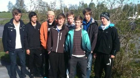 SAIK och PIF bidrar med många spelare i P95-länslaget. Från vänster: Anders Pettersson, Rasmus Holmbom, Andreas Magnusson, Marcus Edholm, Tobias Viklund, Hampus Hedqvist, Johannes Öhman och Simon Ekman. Tobias Karlsson saknas på bilden.