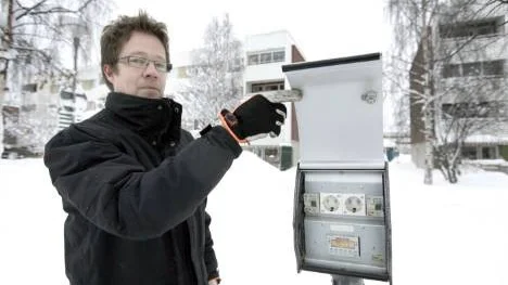 "200 av våra 2 200 parkeringsplatser med nya stolpar har drabbats av elavbrott", berättar Robert Johansson, teknisk chef på Pitebo. (Arkivbild)