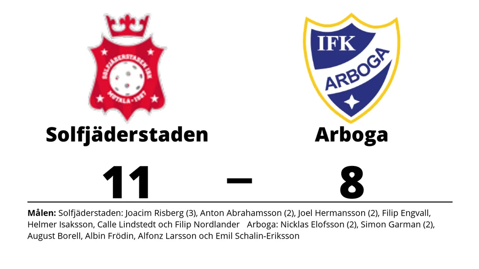 Solfjäderstadens IBK vann mot IFK Arboga IBK