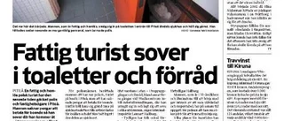 Pitekvinna bjöd turisten på mat