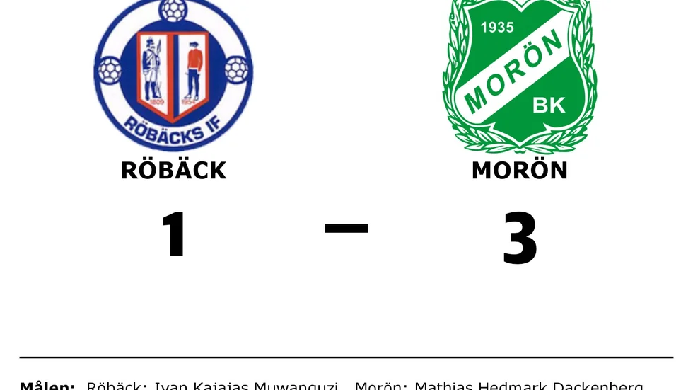 Röbäcks IF förlorade mot Morön BK