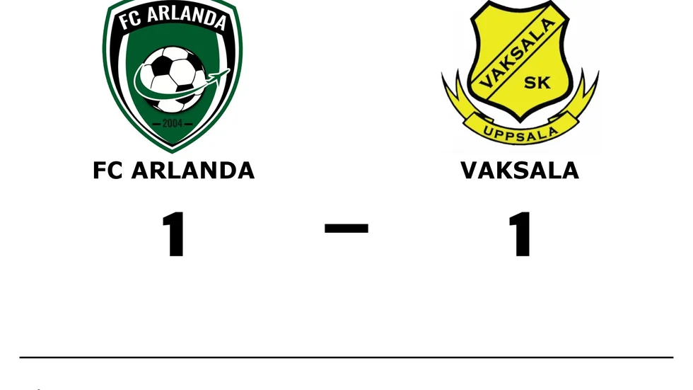 FC Arlanda spelade lika mot Vaksala SK