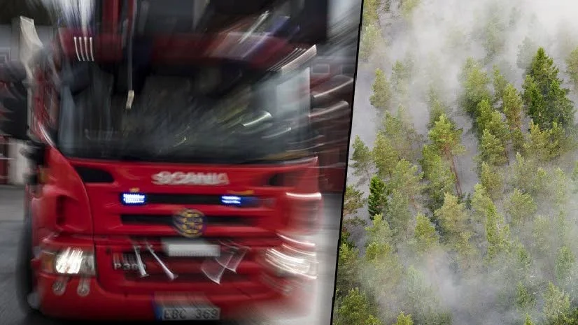 Efter en hel del sökande lyckades räddningstjänsten hitta branden, någon kilometer väster om Katrineholms golfklubb.