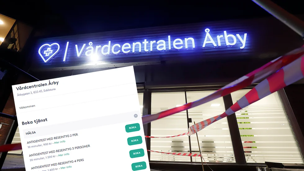 Trots att Ivo förbjudit vårdcentralen att bedriva alla former av hälso- och sjukvårdsverksamhet går det fortfarande att boka tid för PCR-test.