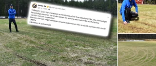 Buskörning har förstört klassisk fotbollsmark – skadegörelsen upprör och oroar Medle SK: ”Väldigt respektlöst agerat”