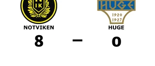 Notviken utklassade Huge på hemmaplan