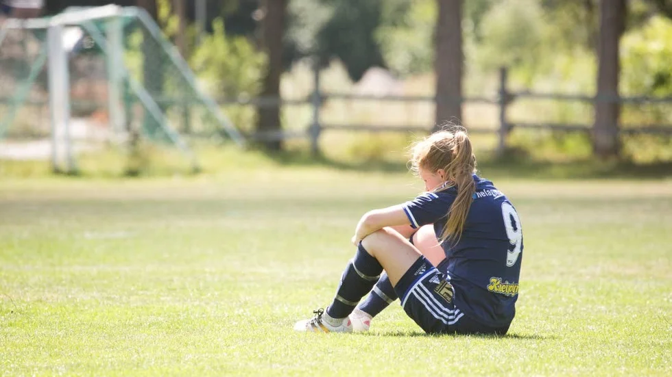 Ebba Ronqvist deppade efter 1-2-förlusten.