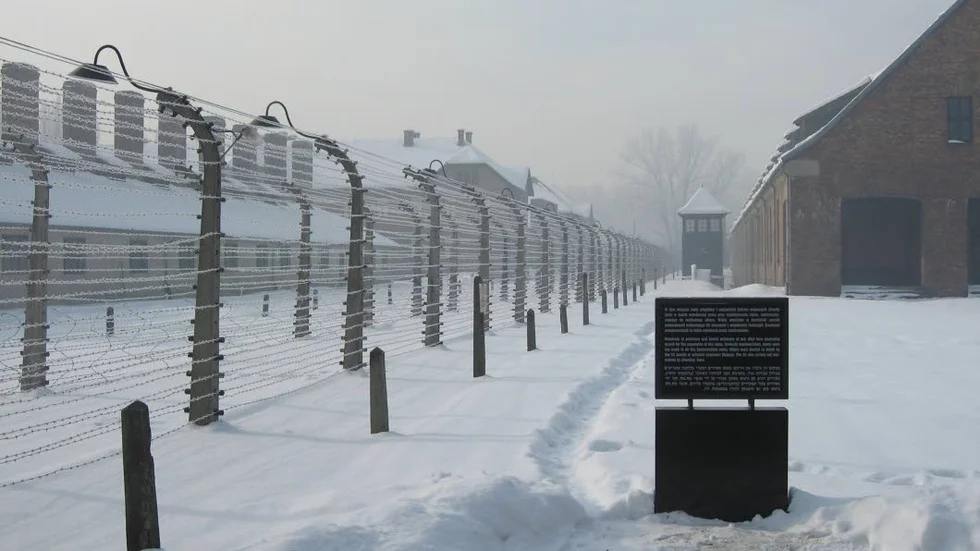 Auschwitz. Bilden är från Auschwitz, ett av nazitysklands många koncentrationsläger.