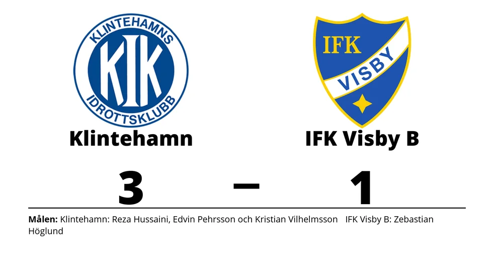 Klintehamns IK vann mot IFK Visby B