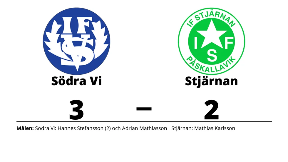 Södra Vi IF vann mot IF Stjärnan