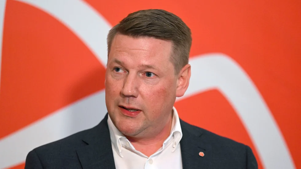Socialdemokraternas partisekreterare Tobias Baudin kallar partistyrelsen till ett möte i Natofrågan den 15 maj.. Arkivbild.