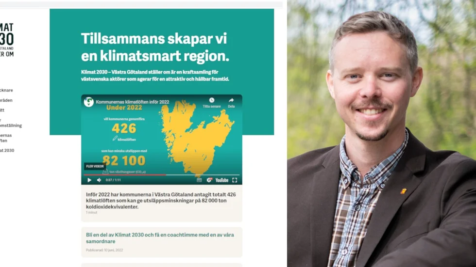 Joakim Svensson, energi- och klimatstrateg på länsstyrelsen i Östergötland, hoppas att klimatlöften ska minska utsläppen av växthusgaser i länet.