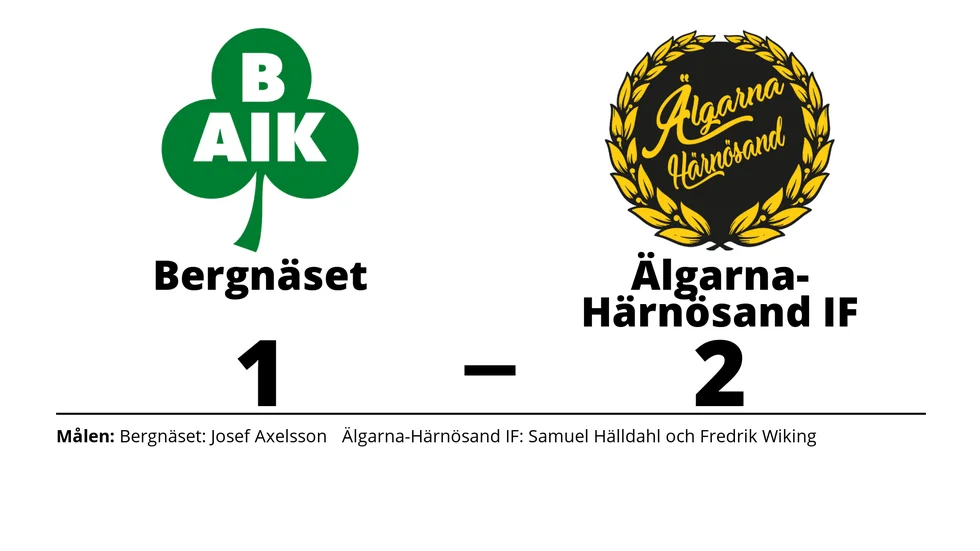 Bergnäsets AIK förlorade mot Älgarna-Härnösands IF