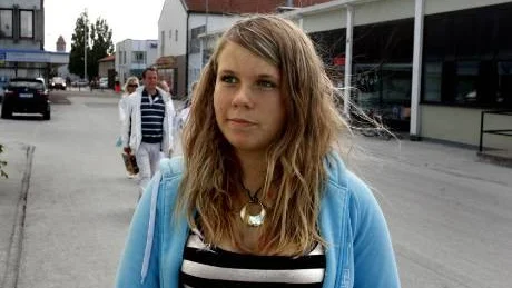 Nadja Pettersson fyller 14 senare i år. Hon sommarjobbar i Visby.