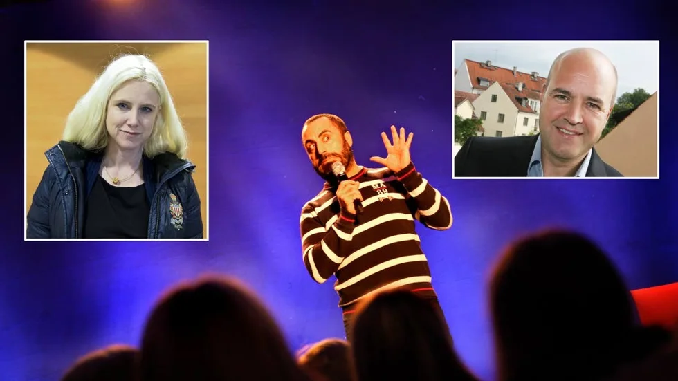 Frida Boisen, Özz Nûjen och Fredrik Reinfeldt.