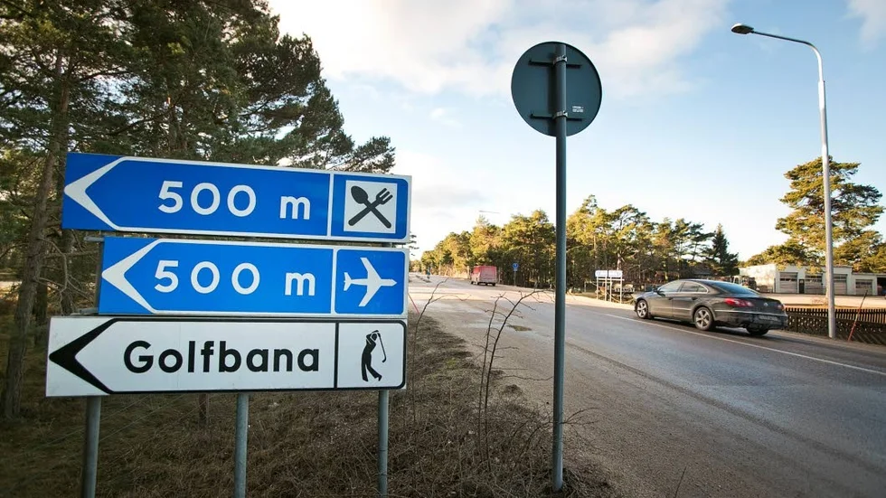 Swedavia ser helst att det byggs en rondell vid infarten till Visby flygplats.