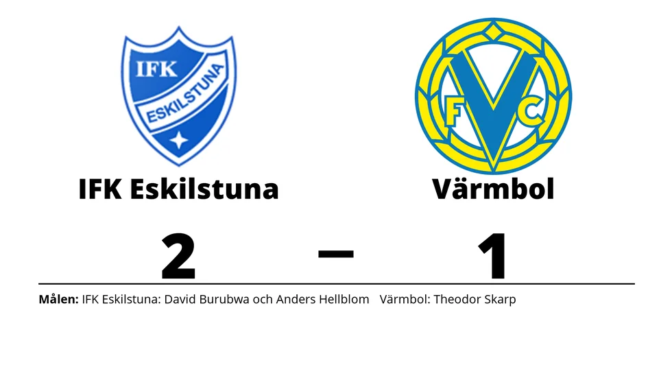 IFK Eskilstuna vann mot Värmbols FC