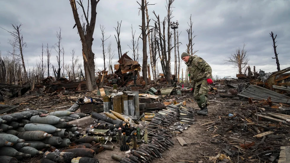 Kriget i Ukraina beräknas radera ut 35 procent av Ukrainas ekonomi i år och bromsar även tillväxten globalt, enligt Internationella valutafonden (IMF). Arkivbild