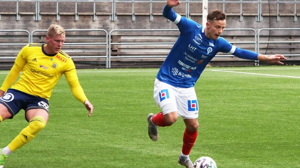 Benjamin Tannus, som tidigare spelat i bland annat Motala AIF, hörde till ÅFF:s bästa i förlustmatchen mot Ängelholm.
