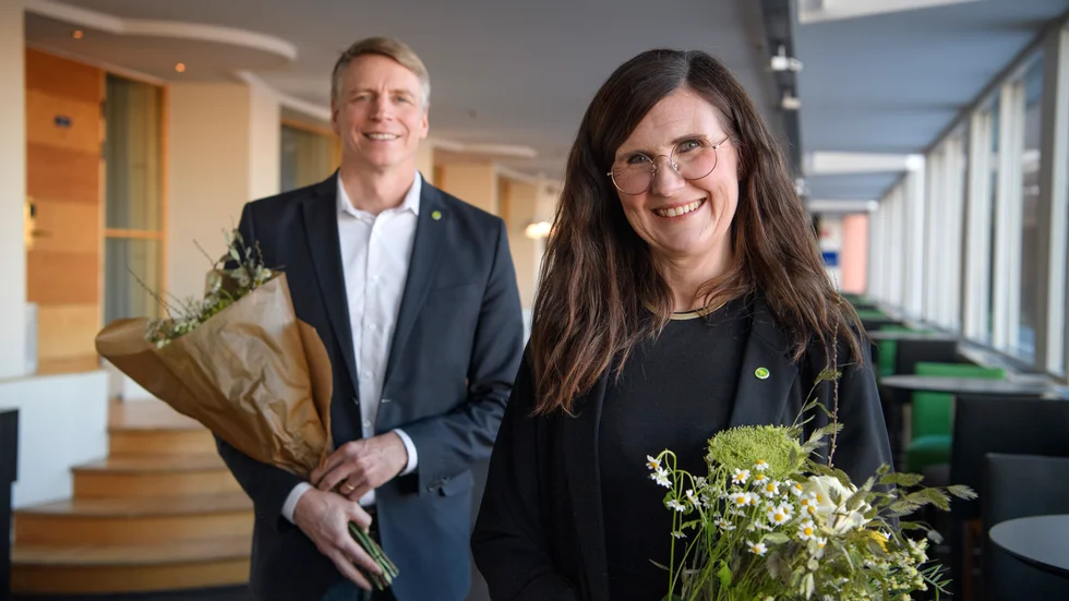 GRÖNA. De miljöpartistiska språkrören Per Bolund och Märta Stenevi är en garant för en trovärdig miljöpolitik. 