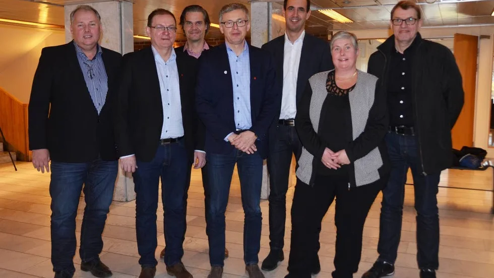 OM DIGITALISERINGEN. Mats Nilsson, Jan Nilsson, Niclas Karnhill, Tommy Nilsson, Per Norrthon, Ingrid Engelmark-Högström och Kalle Olander.