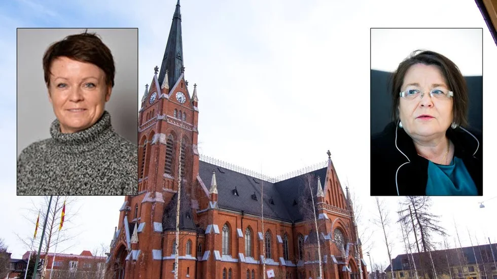 Gillar inte SD. Maria Johansson-Berg (S) och Agneta Granström (MP) värnar om kyrkans progressiva utveckling.