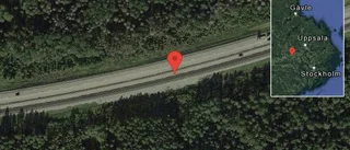 Trafikolycka med lastbil på E18