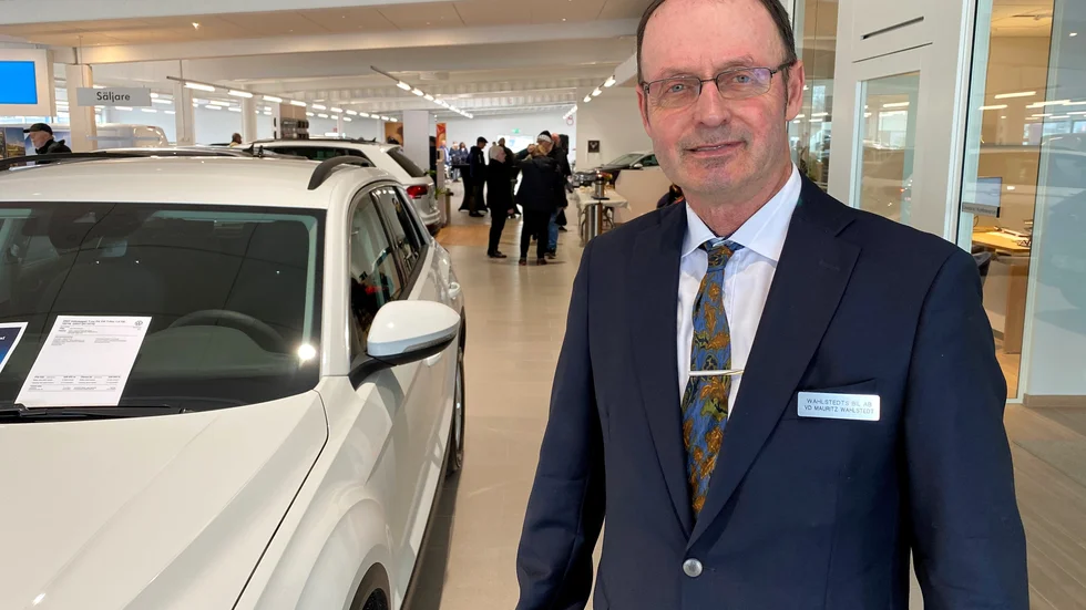 Mauritz Wahlstedt, vd Wahlstedts Bil. "Vi är jättenöjda med resultatet”, säger han.