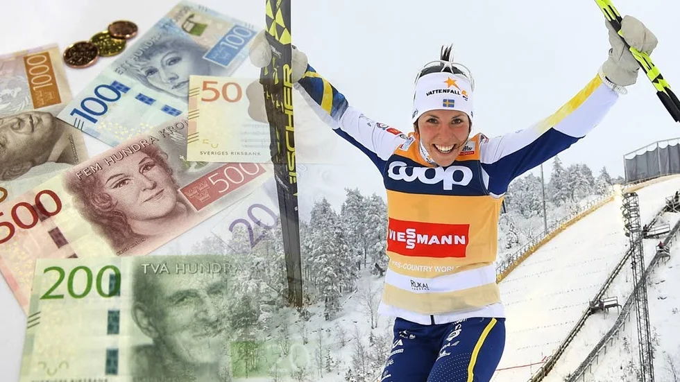 Gigant. Charlotte Kalla har belönats ordentligt efter framgångarna i Finland och Norge.