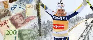 Pengaregn över Kalla – tvåa i hela världen