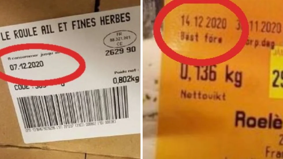  7 december 2020 var bäst-före-datum på grossistens förpackning för ostpartiet. Men när osten hamnade i butiken hade datumet flyttats fram till 14 december, enligt kommunens tillsyn. 