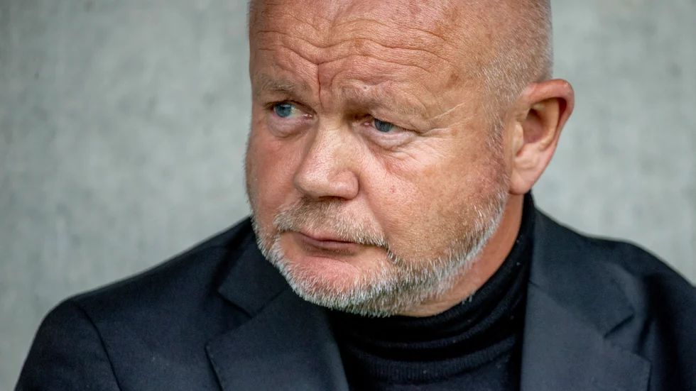 Häckens tränare Per-Mathias Högmo fick se sitt lag avgöra i sista minuten. Arkivbild.