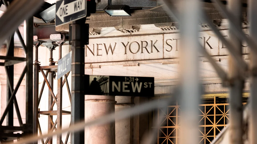 Pilarna pekade uppåt på New York-börsen. Arkivbild.