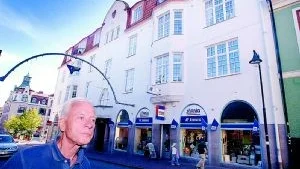 Öppnar i sommar. Den första juli hoppas Per Bergström att den nya gallerian på Storgatan ska öppna. Flera butiker är redan klara för inflyttning och i källaren planeras för ett friskvårdscenter. Arkivfoto: Anders Liljegren