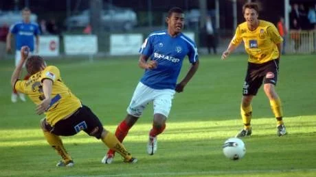 Ricardo Santos gjorde matchens enda mål, när ÅFF mötte IF Brommapojkarna. Arkivbild: Ingemar Petersson