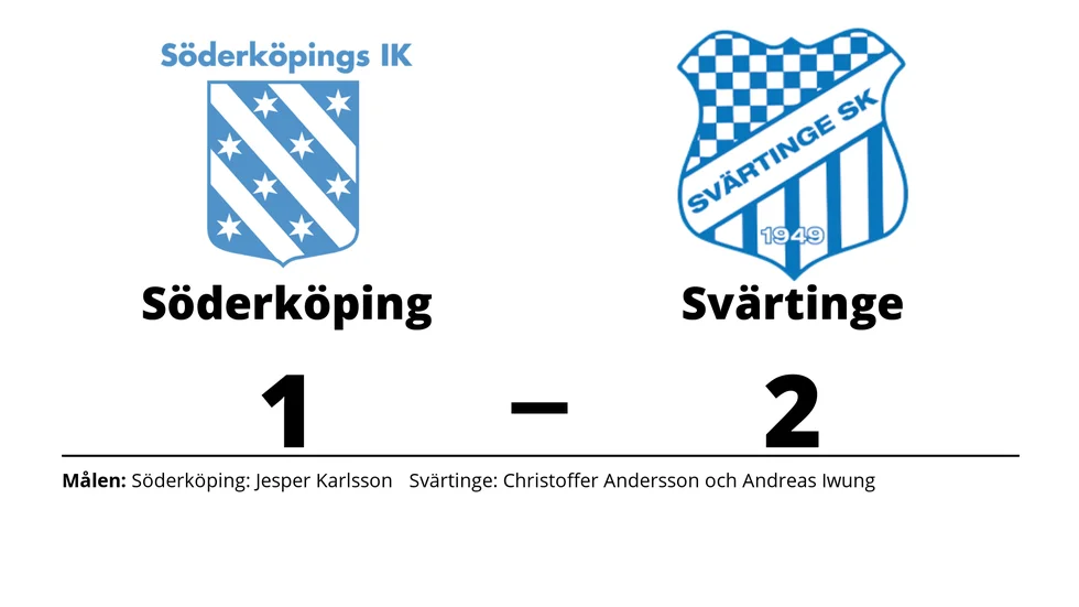 Söderköpings IK förlorade mot Svärtinge SK