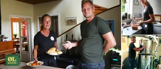 Driver krog i vardagsrummet och bryggeri i källaren • Laura och Mattias först att ha kroggäster i hemmet: "Jättetrevligt"