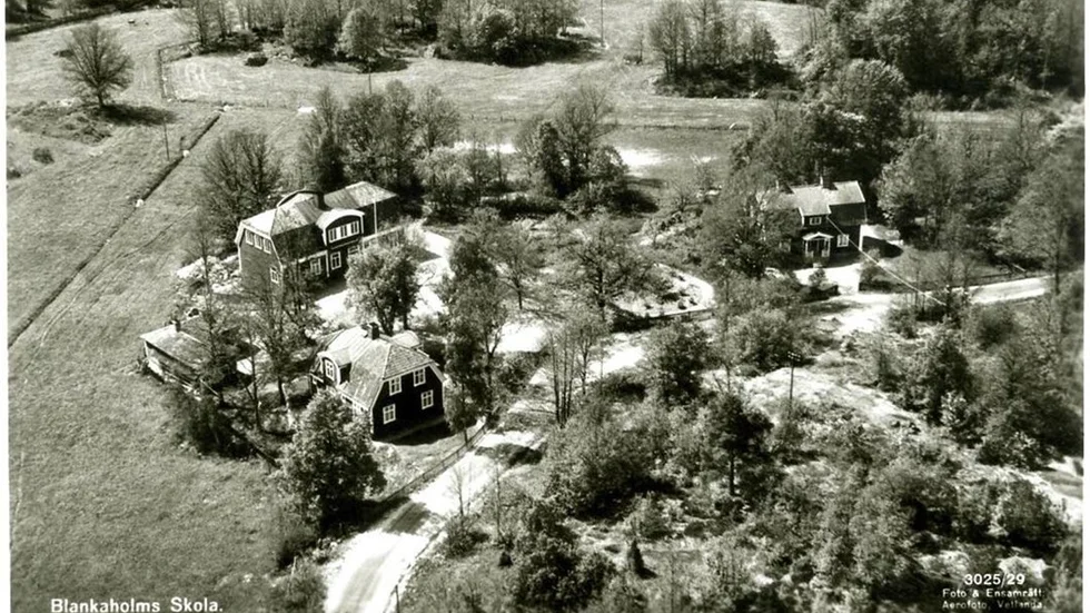 Blankaholms skola på 1950-talet.