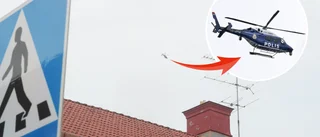 Därför hovrade polishelikoptern över Nyköping igen