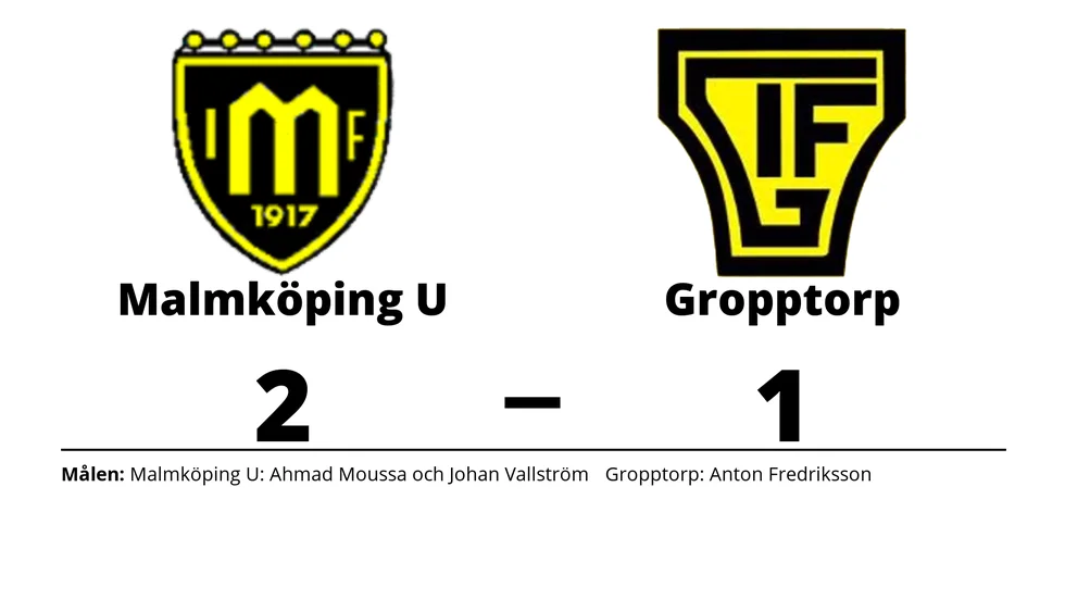 Malmköpings IF vann mot Gropptorps IF