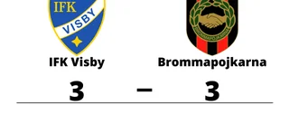 Oavgjort för IFK Visby hemma mot Brommapojkarna