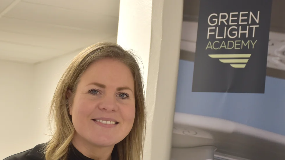 Platschefen Cecilia Holmlund på flygskolan Green Flight Academym kan bli Årets Greentecprofil.